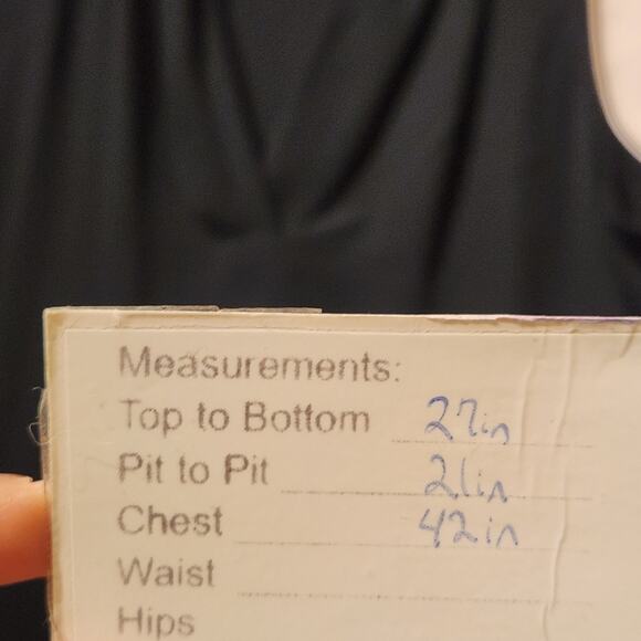 Vince Camuto Sleeveless Flowy Top Womens Sz Large Black Sheer Minimalist Shirt - Picture 6 of 7